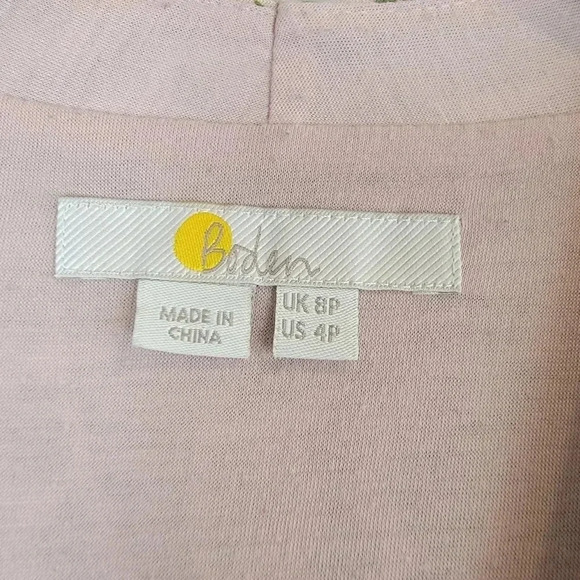 Boden Jersey Dress Paisley Print Wrap Front Capped Sleeve Stretch 4P - Picture 7 of 7